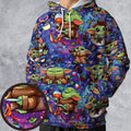 Baby Yoda In the Galaxy All-over Print Hoodie