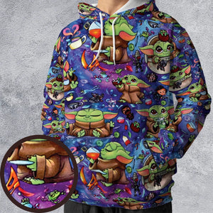 Baby Yoda In the Galaxy All-over Print Hoodie