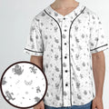 Final Fantasy Creatures Pattern Unisex Baseball Jersey