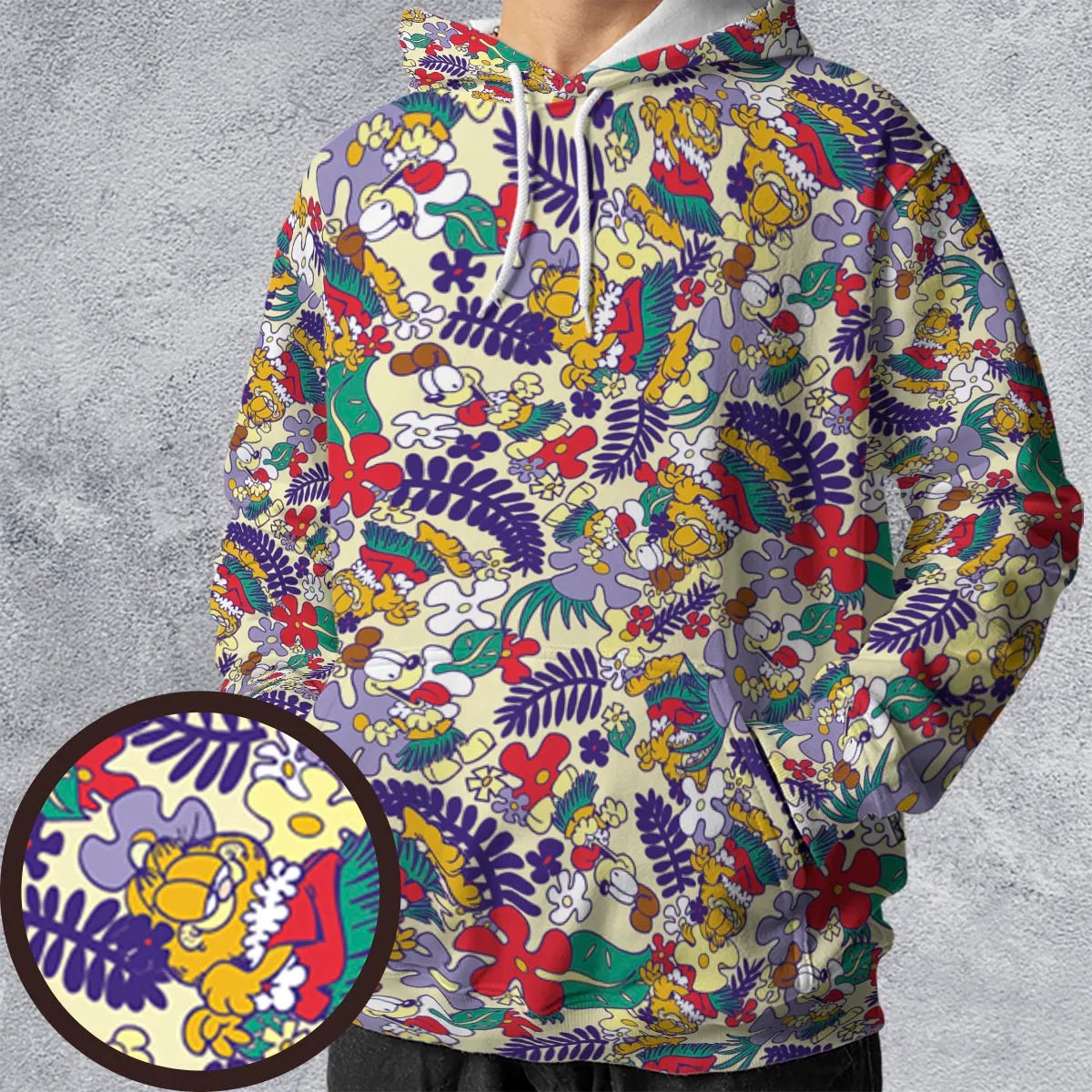 Aloha Garfield And Odie All-over Print Hoodie