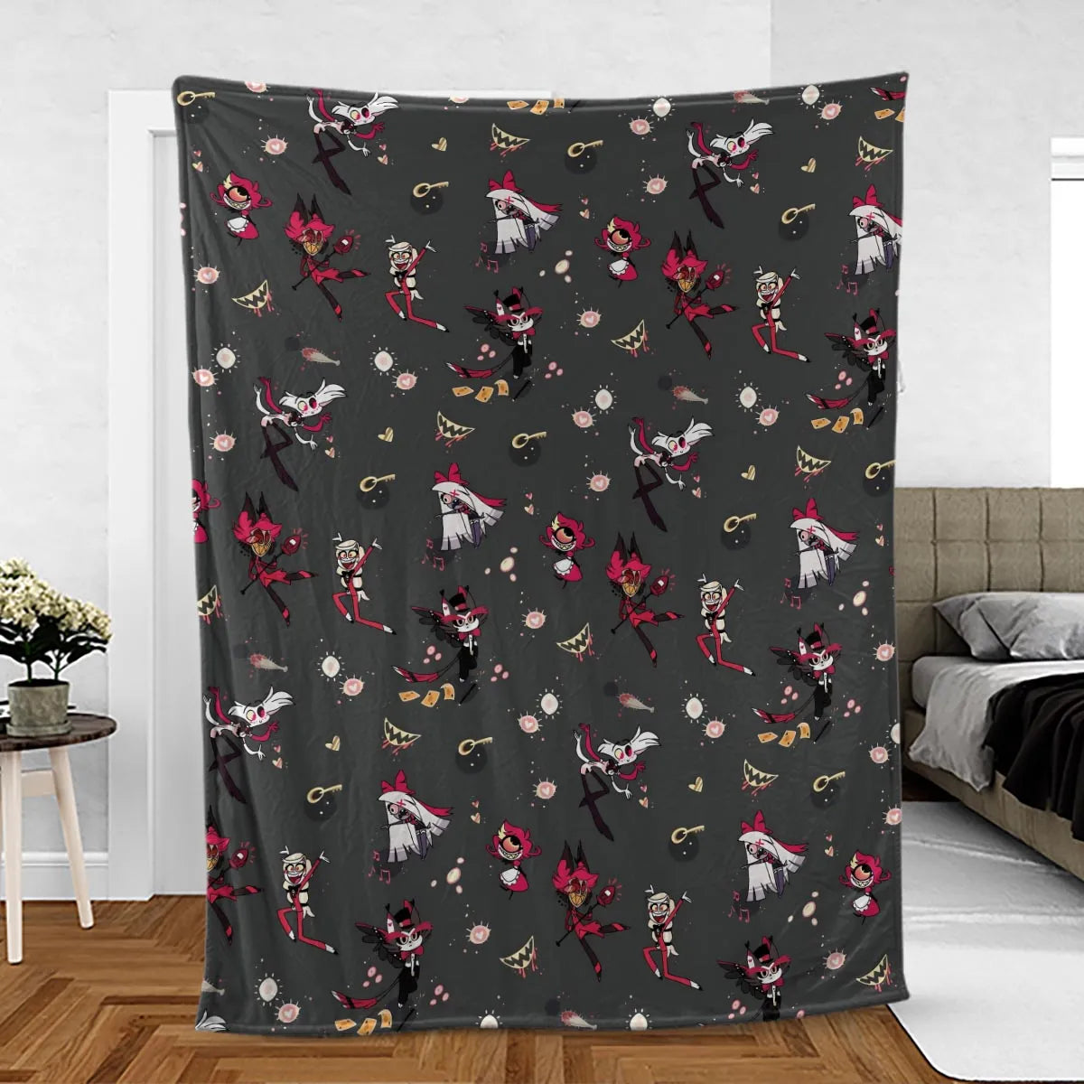 Helluva Hazbin Fleece Blanket