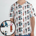 The Breakfast Club Characters Pattern Unisex Baseball Jersey