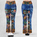 The Beginning Star Trek Pattern Flare Leggings