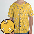 Homer Simpson Pattern Unisex Baseball Jersey