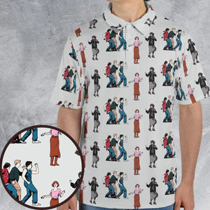 The Breakfast Club Characters Pattern AOP Men/Women Polo Shirt