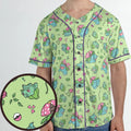Venusaur Ivysaur and Bulbasaur Pokemon Unisex Baseball Jersey