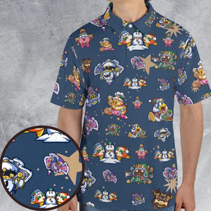 Dream Land Holiday Kirby AOP Men/Women Polo Shirt