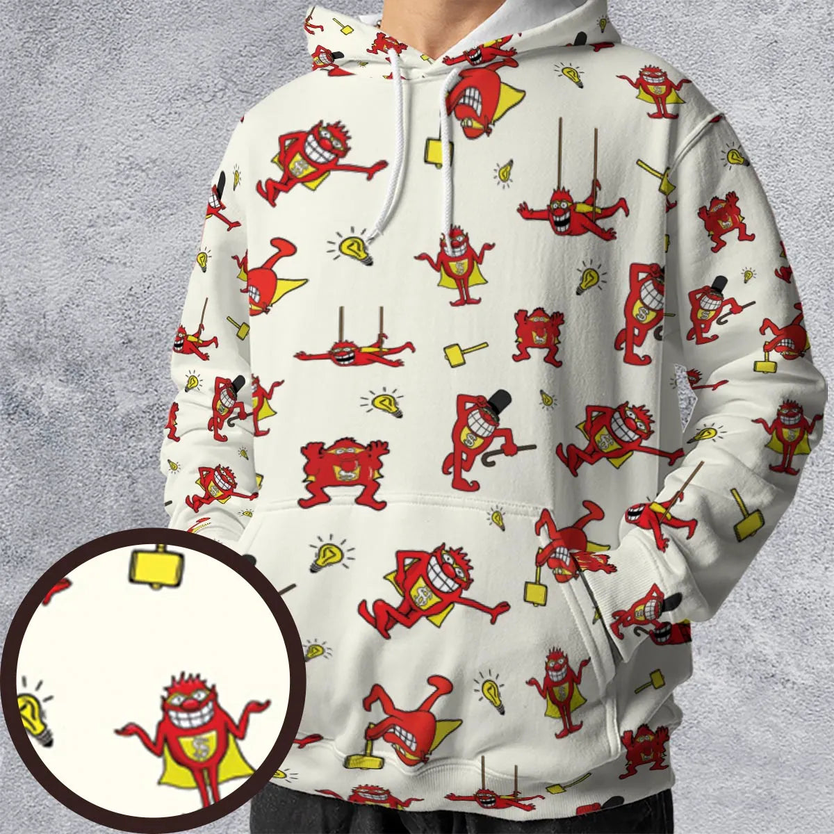 Whammies Press Your Luck All-over Print Hoodie