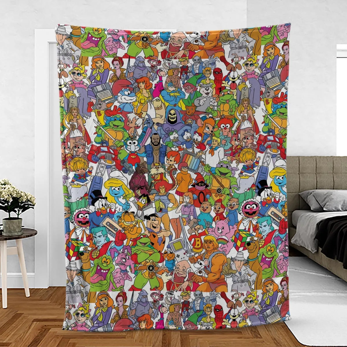 90s Cartoon Legends Fleece Blanket