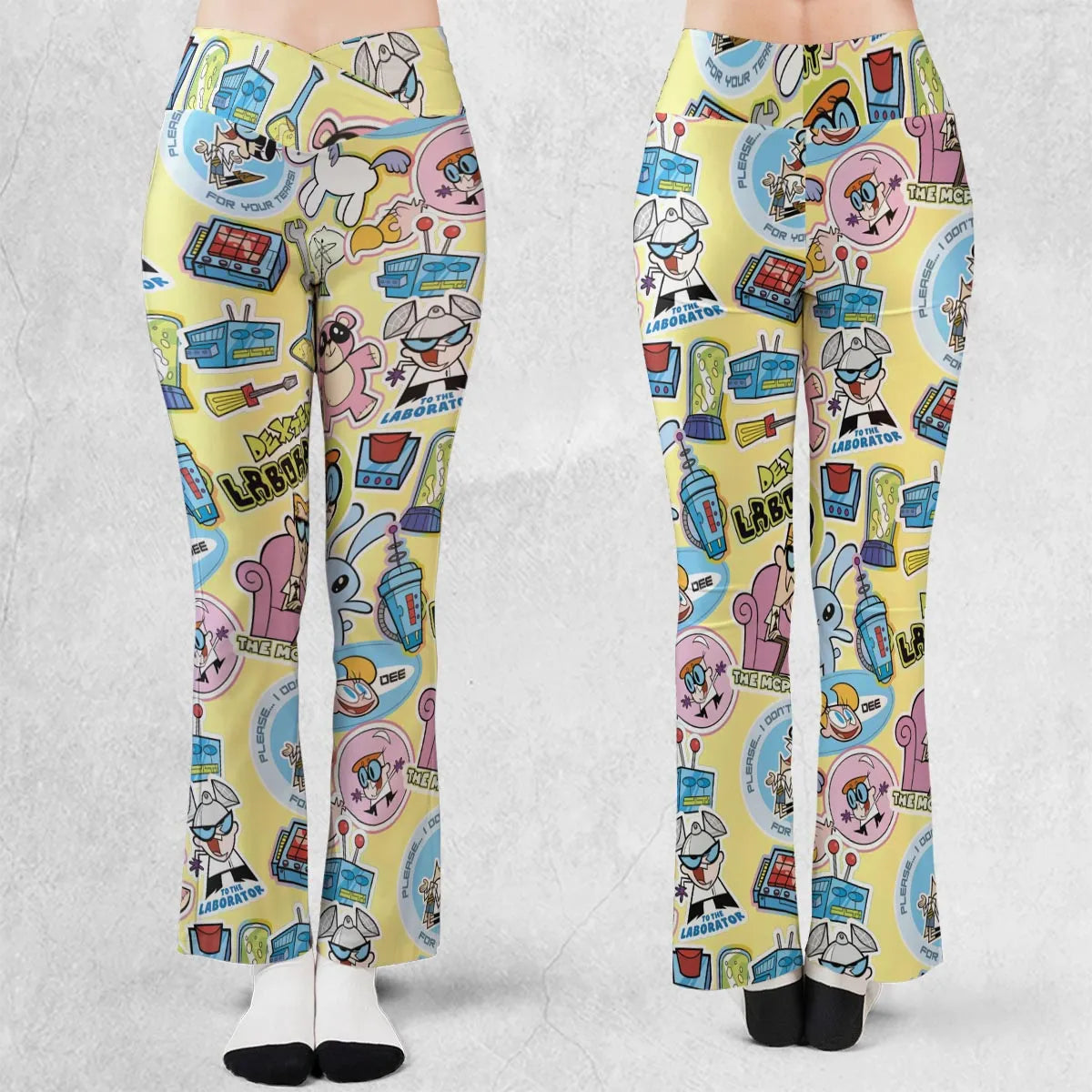 Dee Dee Mandark Dexter's Laboratory Funny Flare Leggings