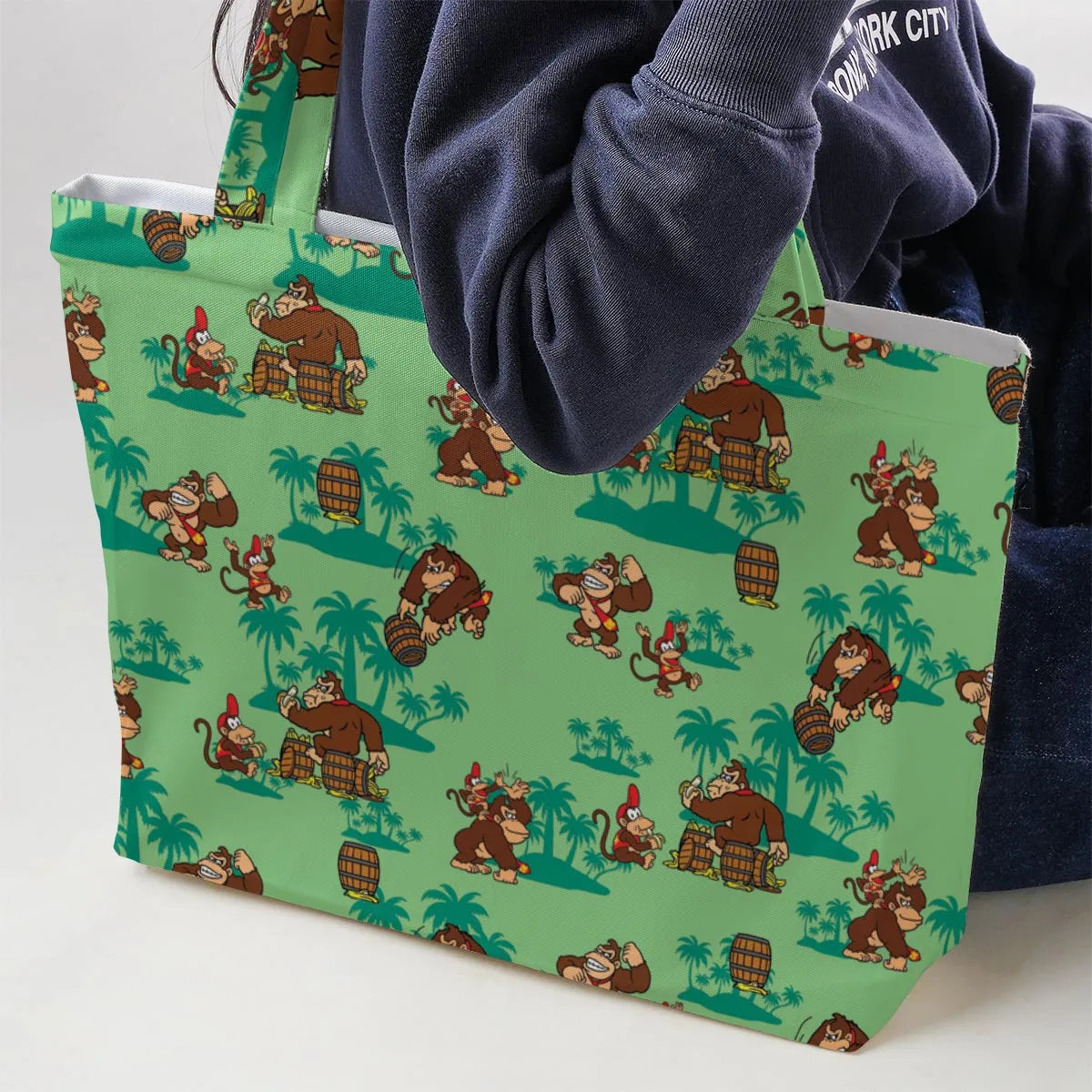 Donkey Kong & Diddy Kong Large Tote Bag