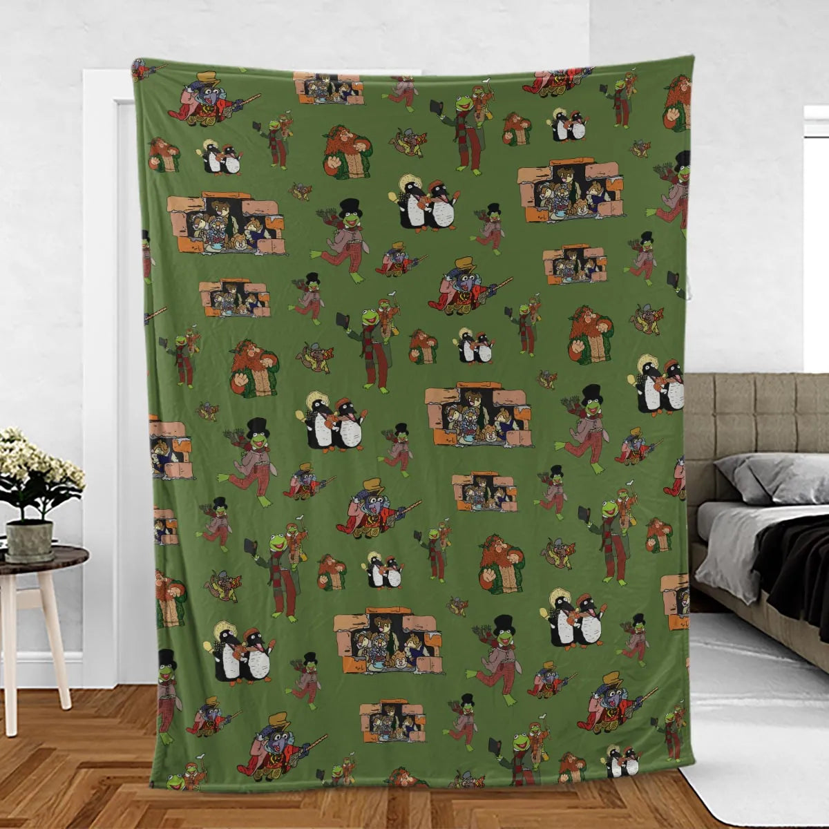 The Muppet Christmas Carol Characters Fleece Blanket
