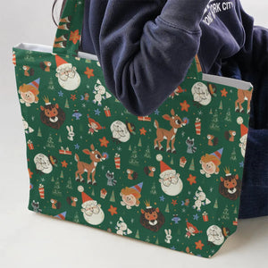 Rudolph The Red Nosed Reindeer Characters Large Tote Bag