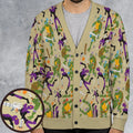 Green and Purple Battle TMNT Cardigan