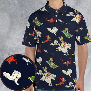 Casper Richie Rich Harvey Comic Characters AOP Men/Women Polo Shirt