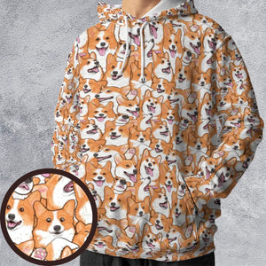 That's a lot of Corgi All-over Print Hoodie