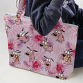 Courage the Cowardly Dog Floral Tropical Large Tote Bag