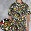 Super Mario Characters All In One Pattern AOP Men/Women Polo Shirt