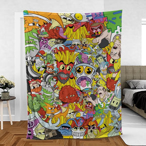 Pure Chaos Aqua Teen Hunger Force Fleece Blanket