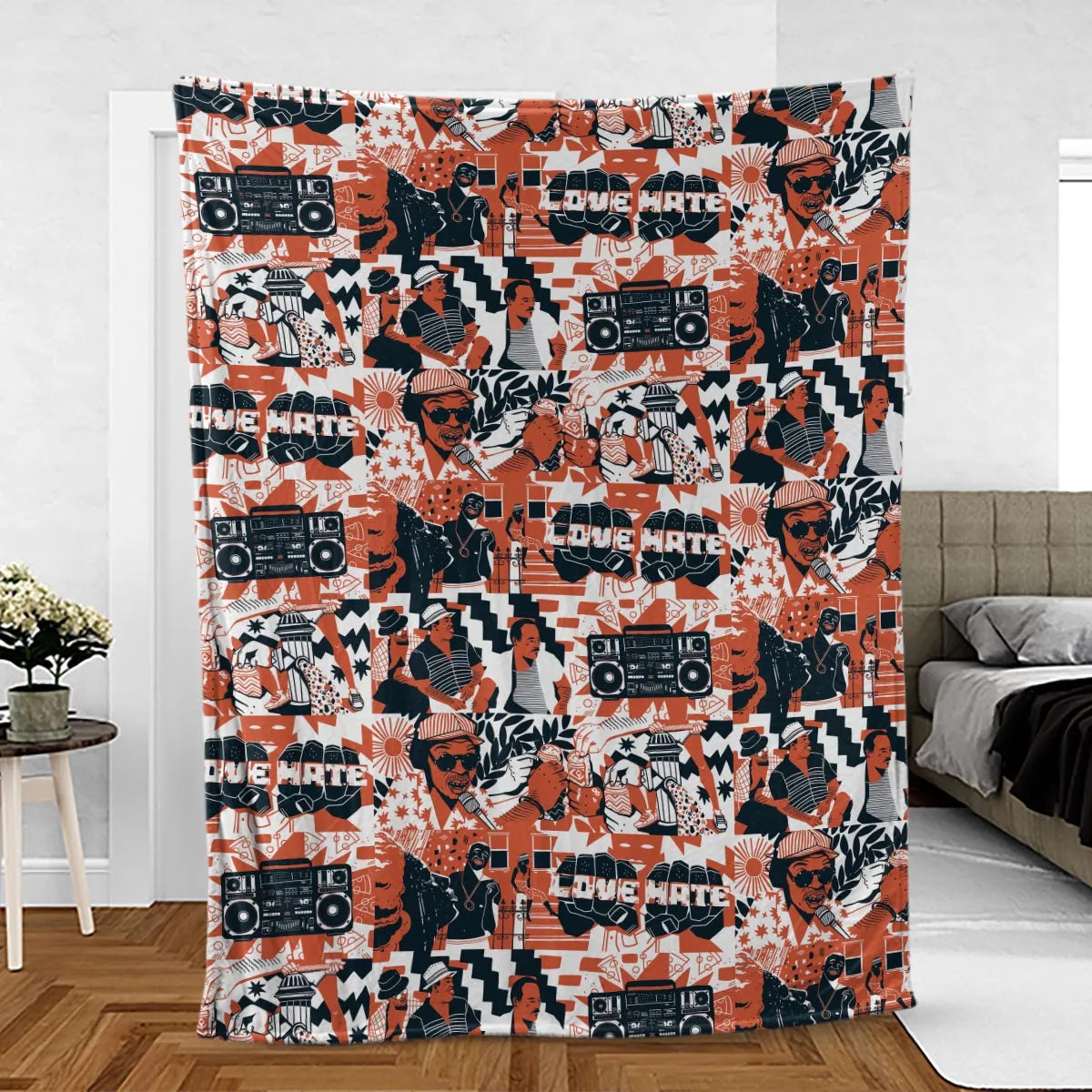 Love and Hate Do The Right Thing Fleece Blanket