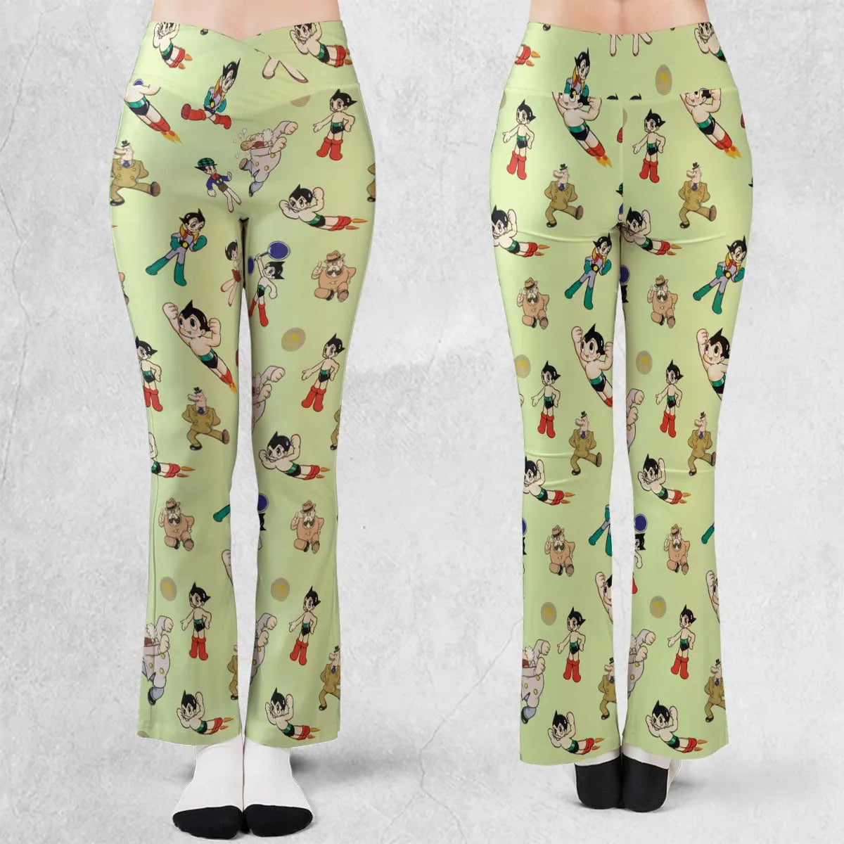 Astro Boy Characters Flare Leggings