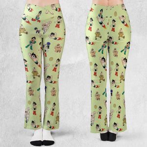 Astro Boy Characters Flare Leggings