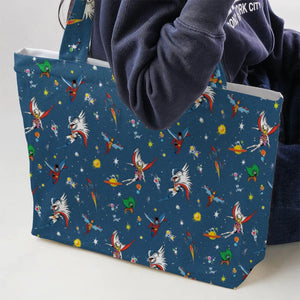 Battle of the Planets Large Tote Bag