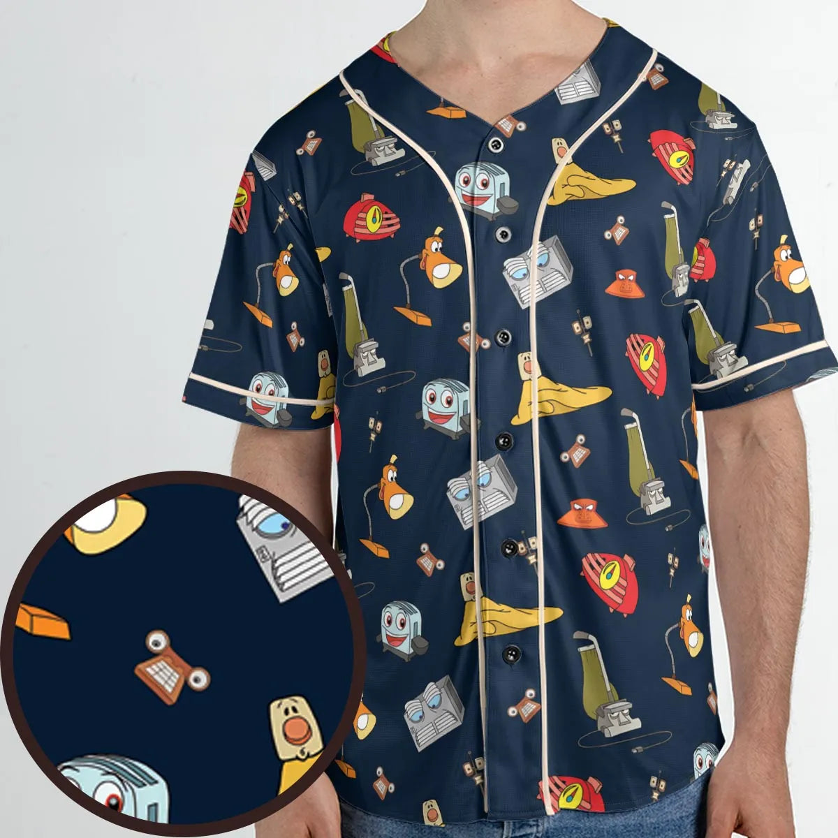 Brave Little Appliances The Brave Little Toaster Unisex Baseball Jersey