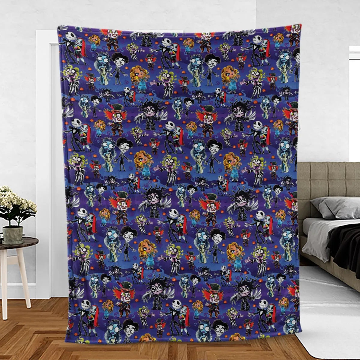 Tim Burton Movies Fleece Blanket