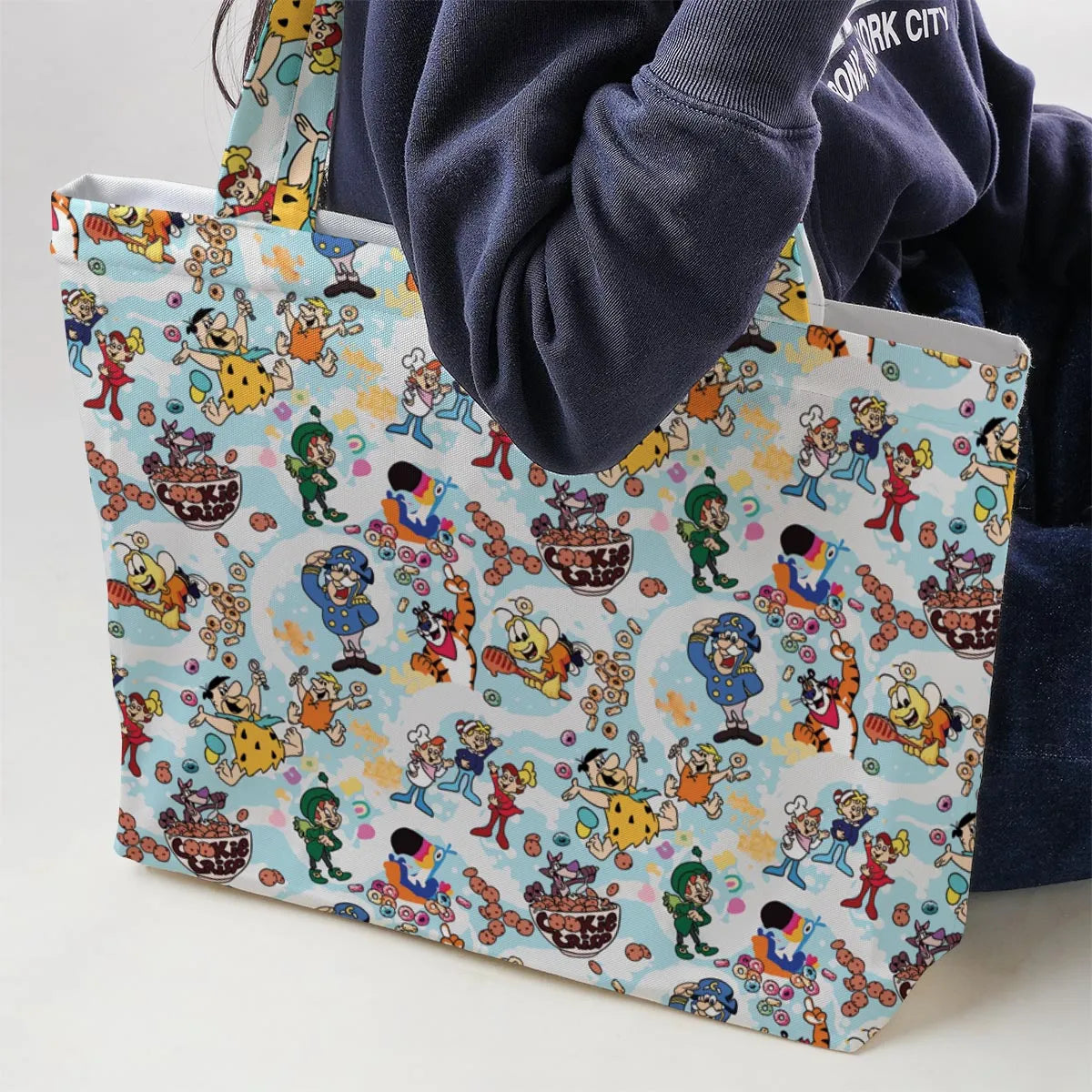 Cereal Favs Large Scale Large Tote Bag