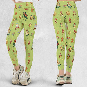 Irish Movie Darby O'Gill Characters Legging
