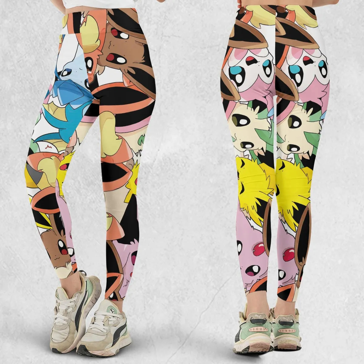 Cute Eevee Evolution Pokemon Legging