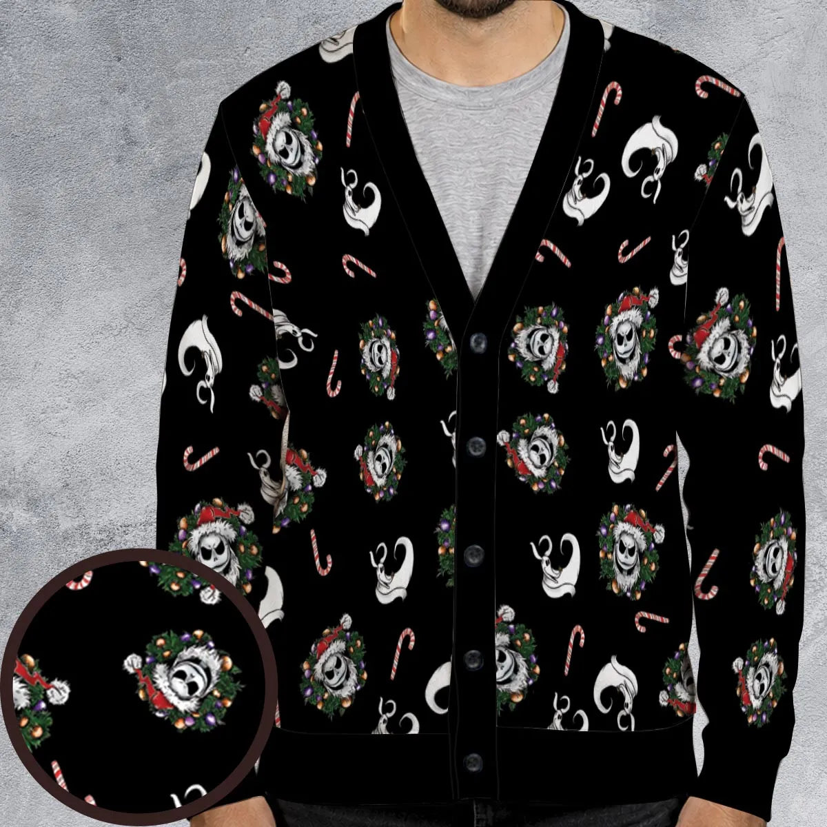 Christmas Nightmare Pattern Cardigan