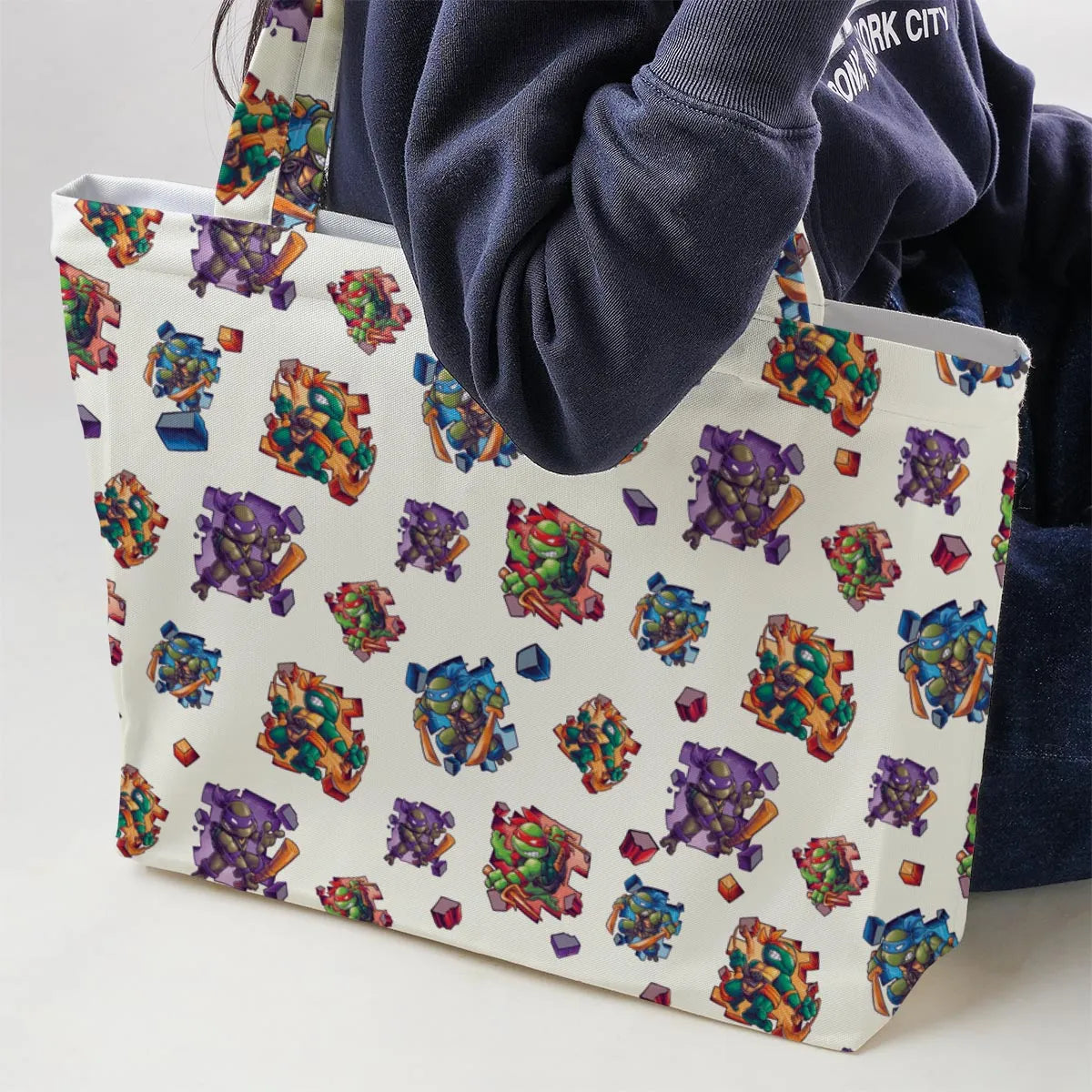 TMNT Break The Wall Large Tote Bag