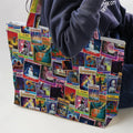 Goosebumps Monster Collage Pattern Large Tote Bag