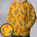 Mcdonaldland Lineup All-over Print Hoodie