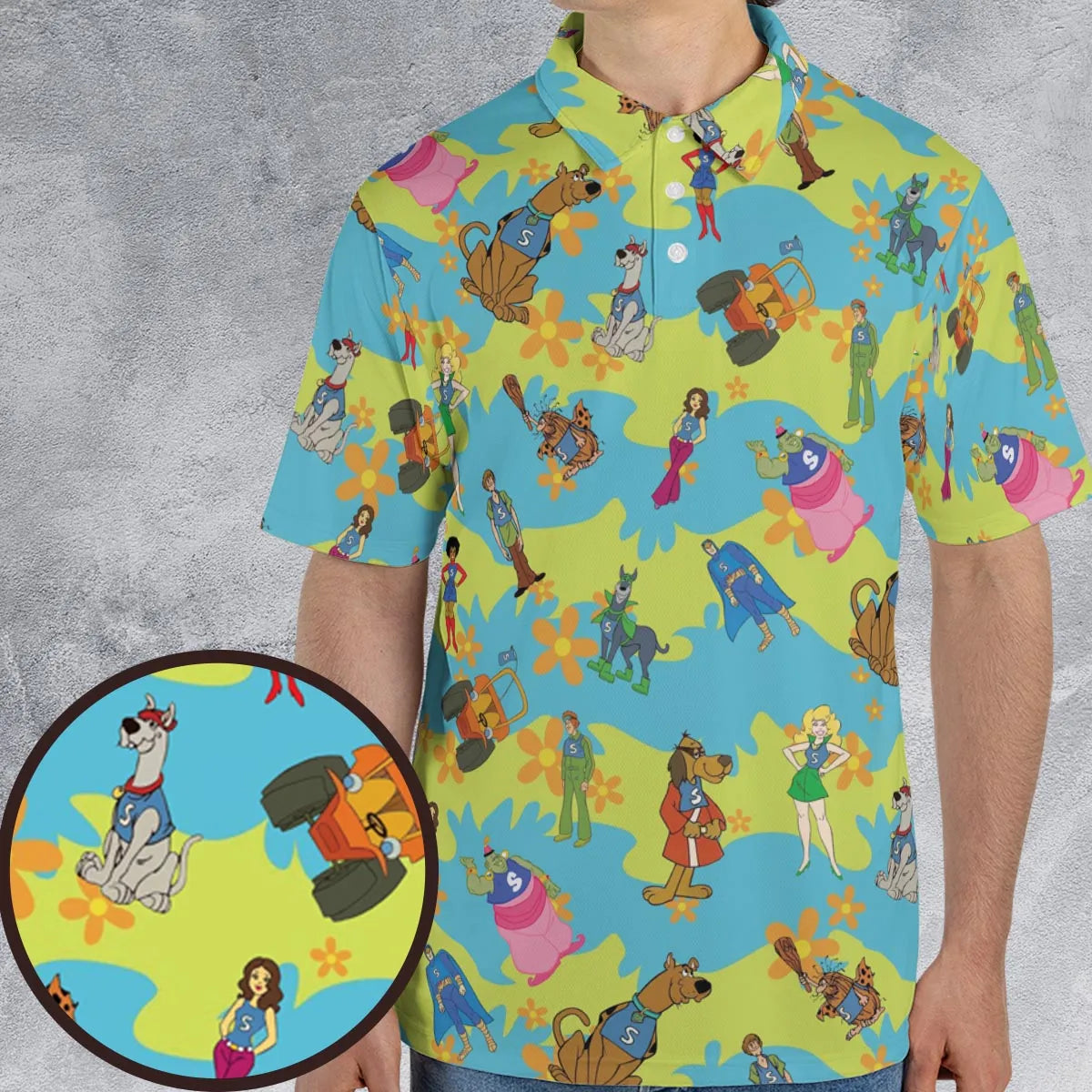 Scooby Gang Scooby Doobies AOP Men/Women Polo Shirt