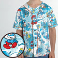 The Smurfs Pattern Unisex Baseball Jersey