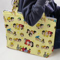 Nostalgic Cartoons in Archie Style Large Tote Bag