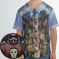 Turtles vs Ninja Teenage Mutant Ninja Turtles Unisex Baseball Jersey