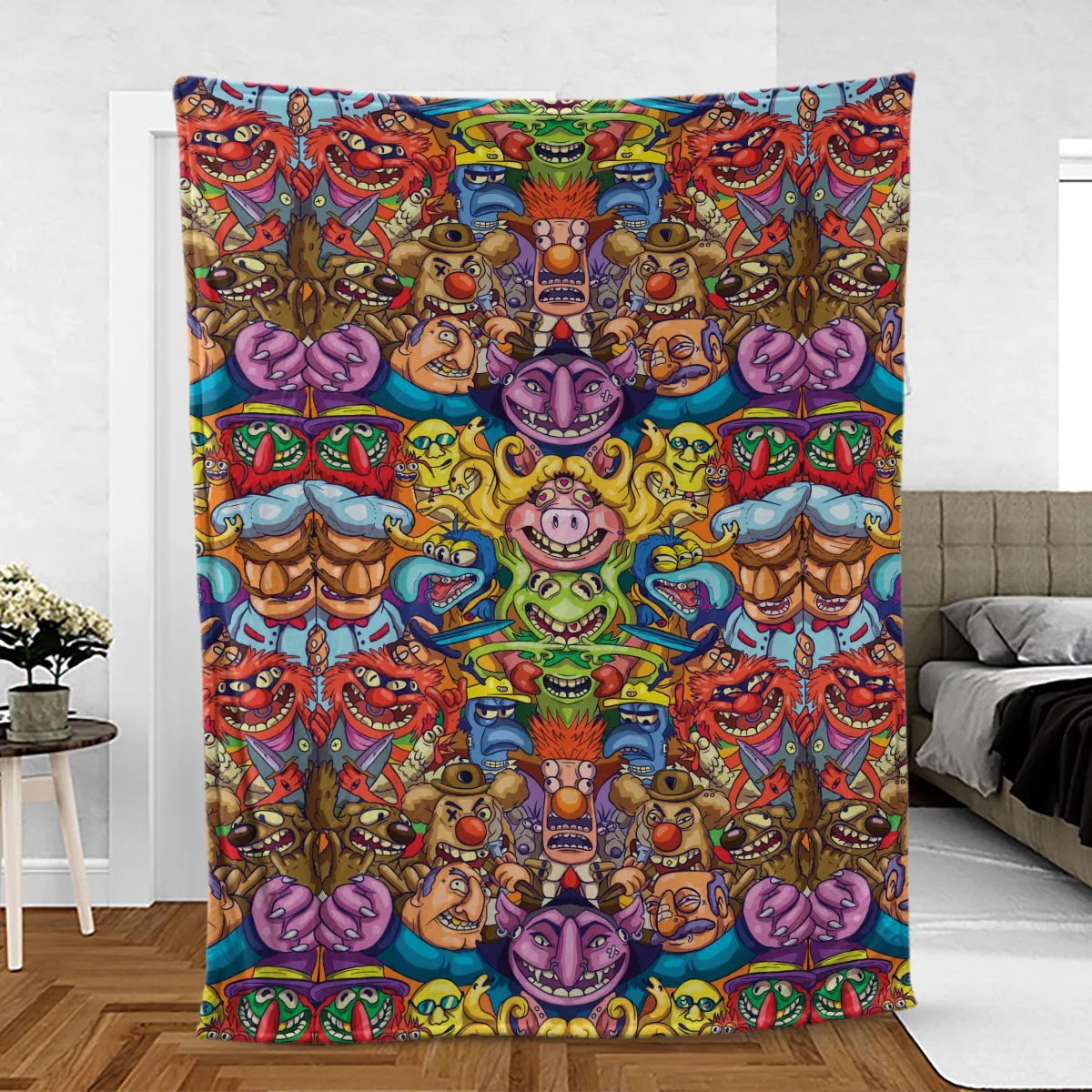 Monster Muppets The Muppets Characters Fleece Blanket