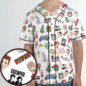Holiday Pranks Home Alone Unisex Baseball Jersey