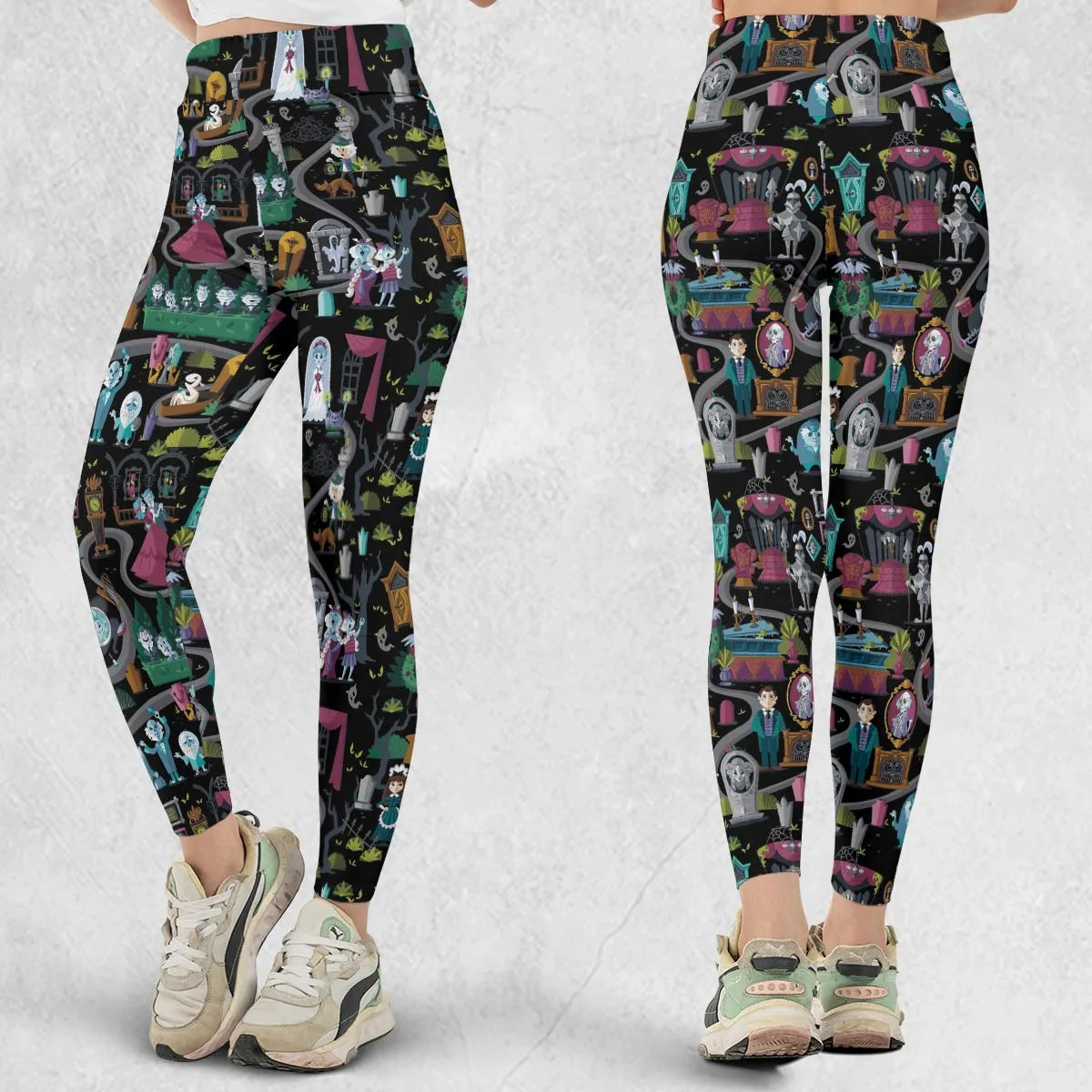 Haunted Mansion Map Legging