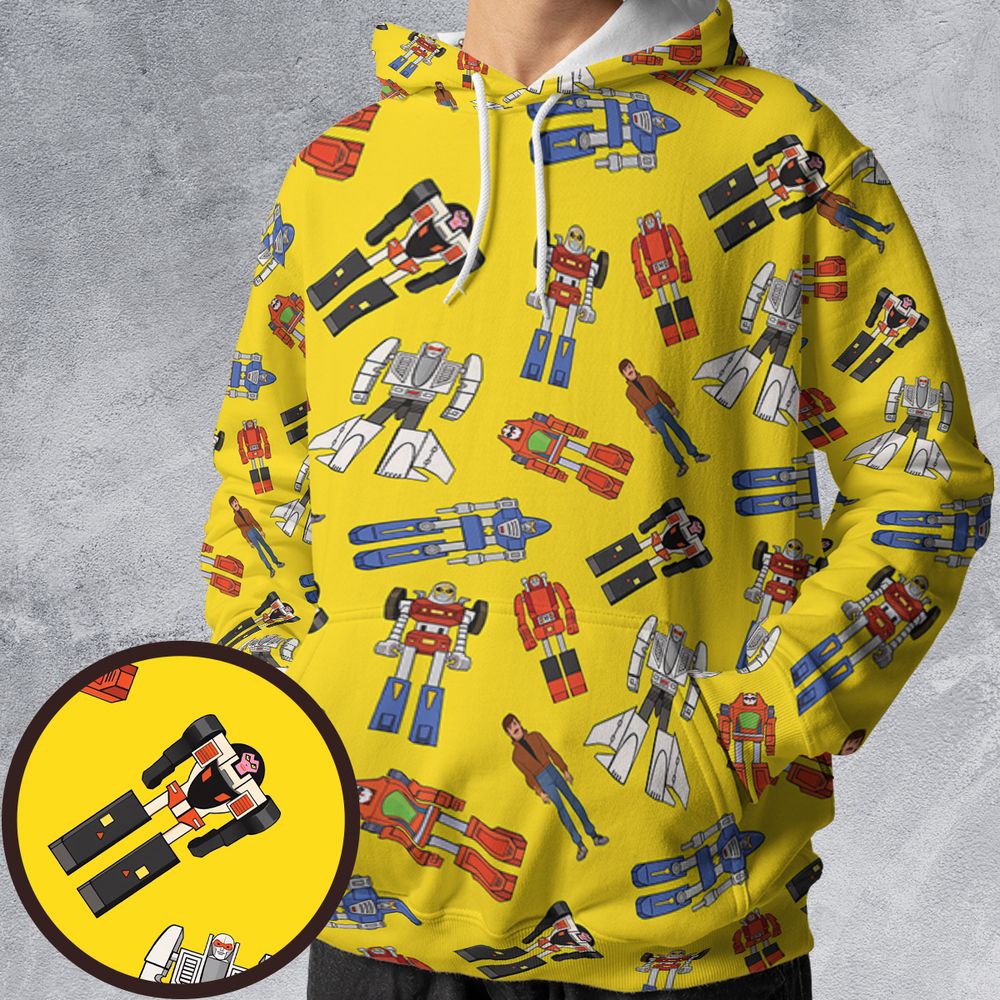 All-over Print Hoodie - CJ8H2PWJ -  - 1