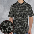 Suspicious Cats Funny Cat AOP Men/Women Polo Shirt