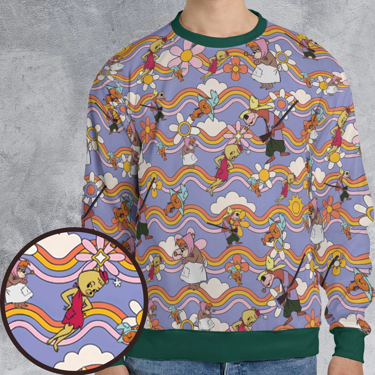 The Hillbilly Bears All-over Print Sweatshirt