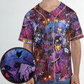 Scaries Poison Pokemon Unisex Baseball Jersey