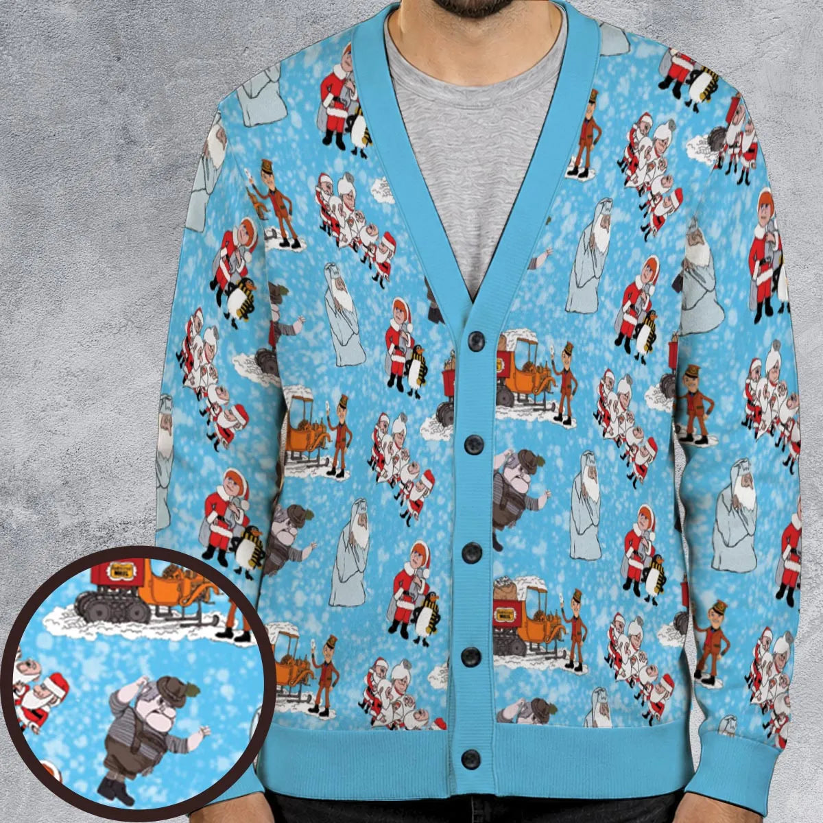 Kris Kringle Santa Claus Is Comin' Cardigan