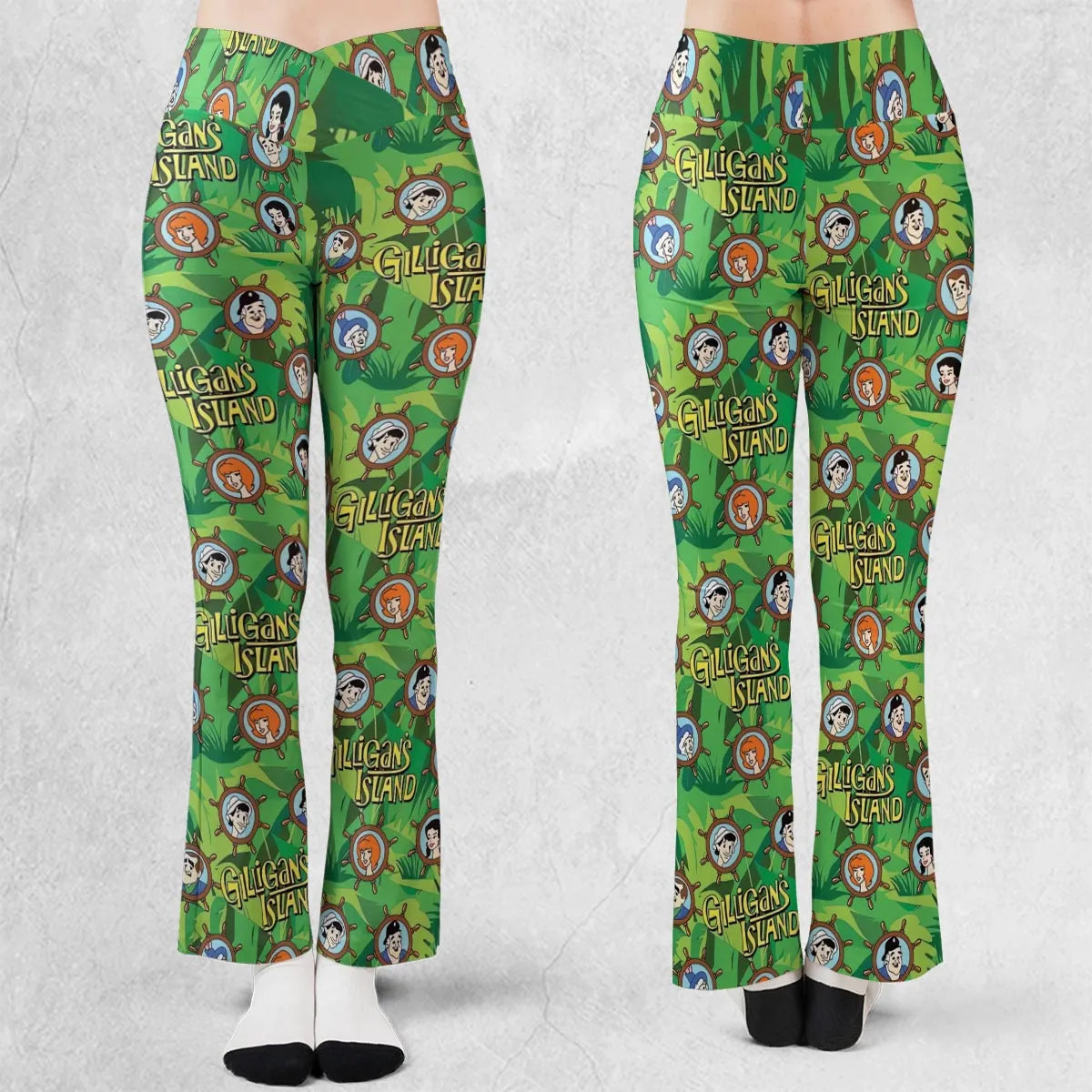 Gilligan's Island Characters Flare Leggings
