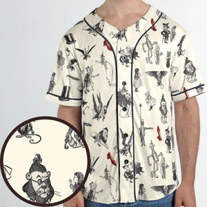 Wizard of Oz Vintage Adapt Unisex Baseball Jersey